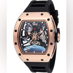 Invicta 49011 S1 Rally Interstellar Chrono Black Strap Watch- NWT